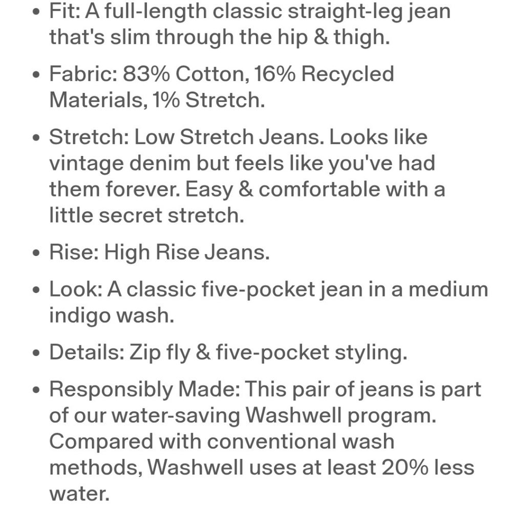GAP 90s High Rise Slim Straight Denim - Picture 7 of 7